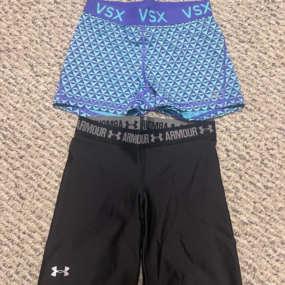 Under Armour Black Shorts and Victoria secret shorts